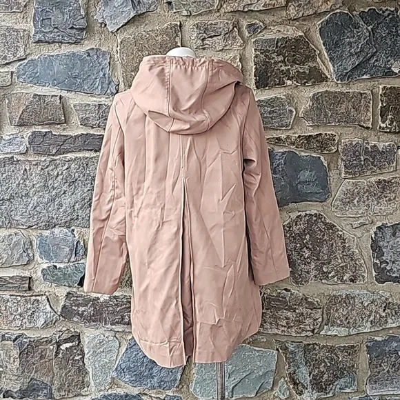 Kate Spade Camel Alpine Hooded Rain Coat, L/G